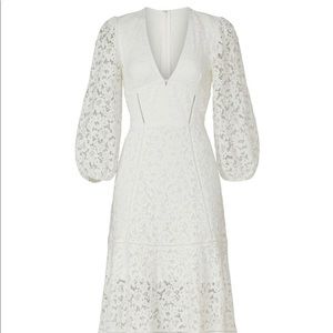 Jonathan Simkhai White Lace V-Neck Dress Sz 4